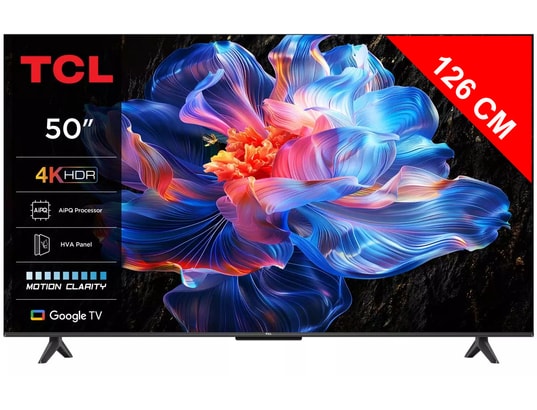 TCL - TV LED 4K 126 cm 50P69K - Google TV