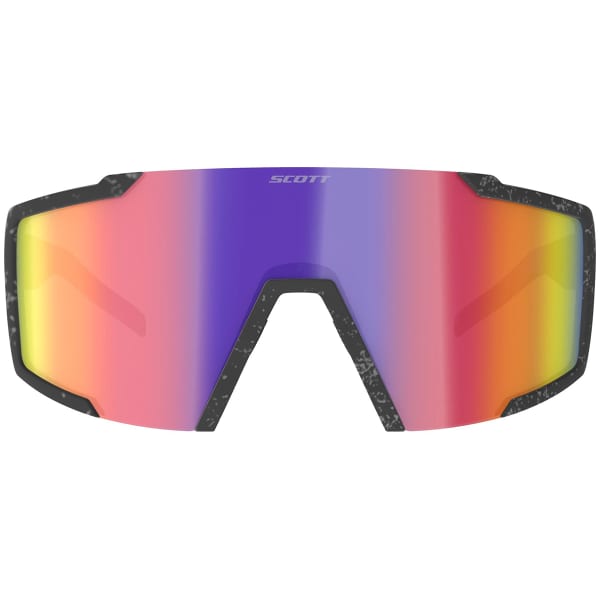 Lunette vélo SCOTT SHIELD MARBLE MARBLE BLACK TEAL CHROME