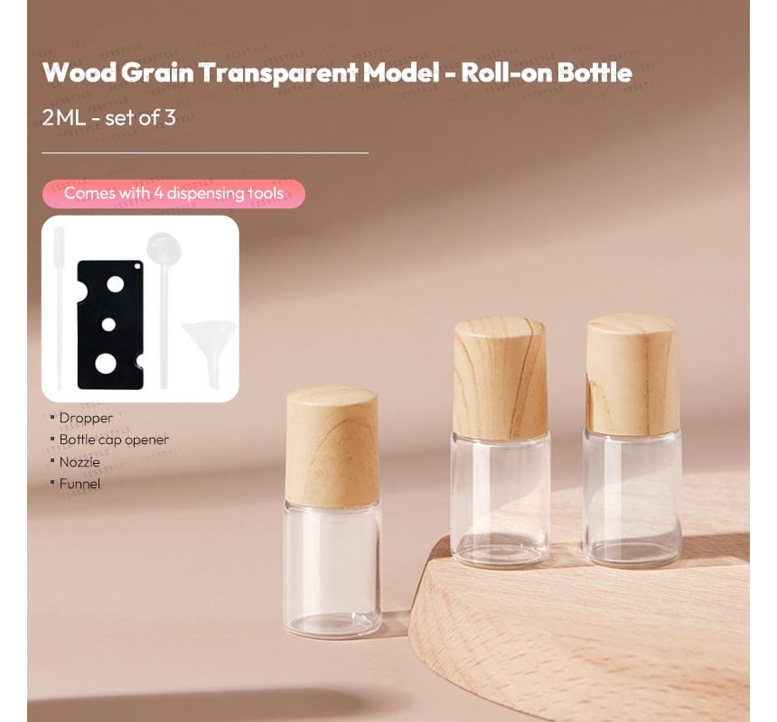 SIMBLER - Set van 3: Draagbare mini-parfumrollerfles