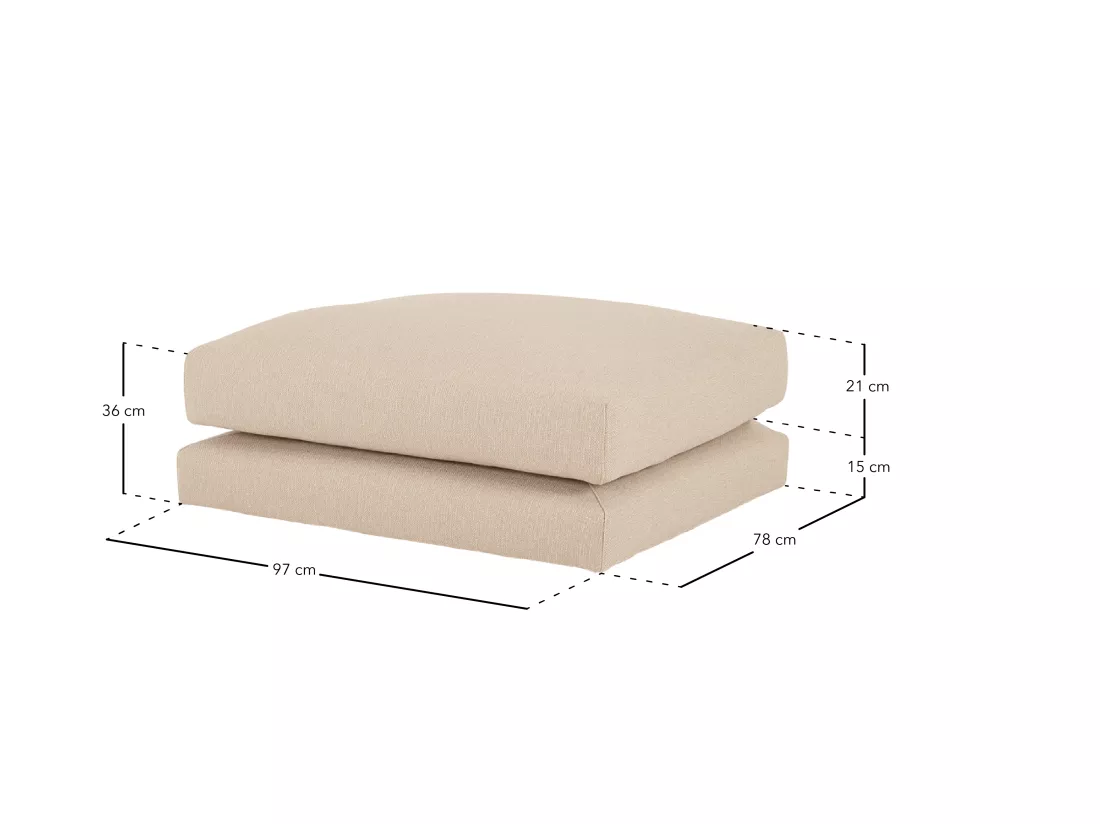 Bouffée blanche 97x80cm - LAIA - DECOWOOD