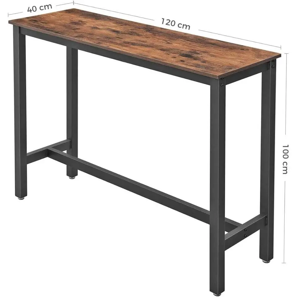 Parya Home - Smalle bartafel - Metale frame - Industrieel