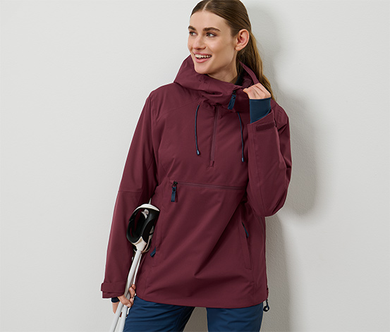 Halfzip-Skijacke, bordeaux