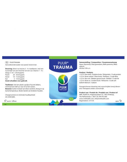 Puur Natuur Trauma - Supplement - 50 ml