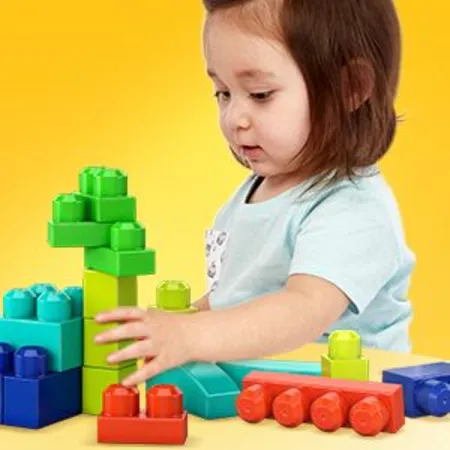 Mega Bloks Bausteinebeutel für Vorschulkinder mit Bausteinen aus pflanzlichen Rohstoffen