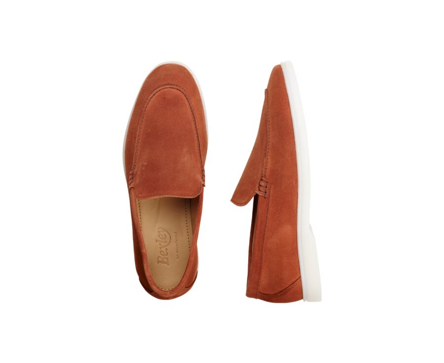 Mocassin homme Velours Corail Foncé - MANASOTA II