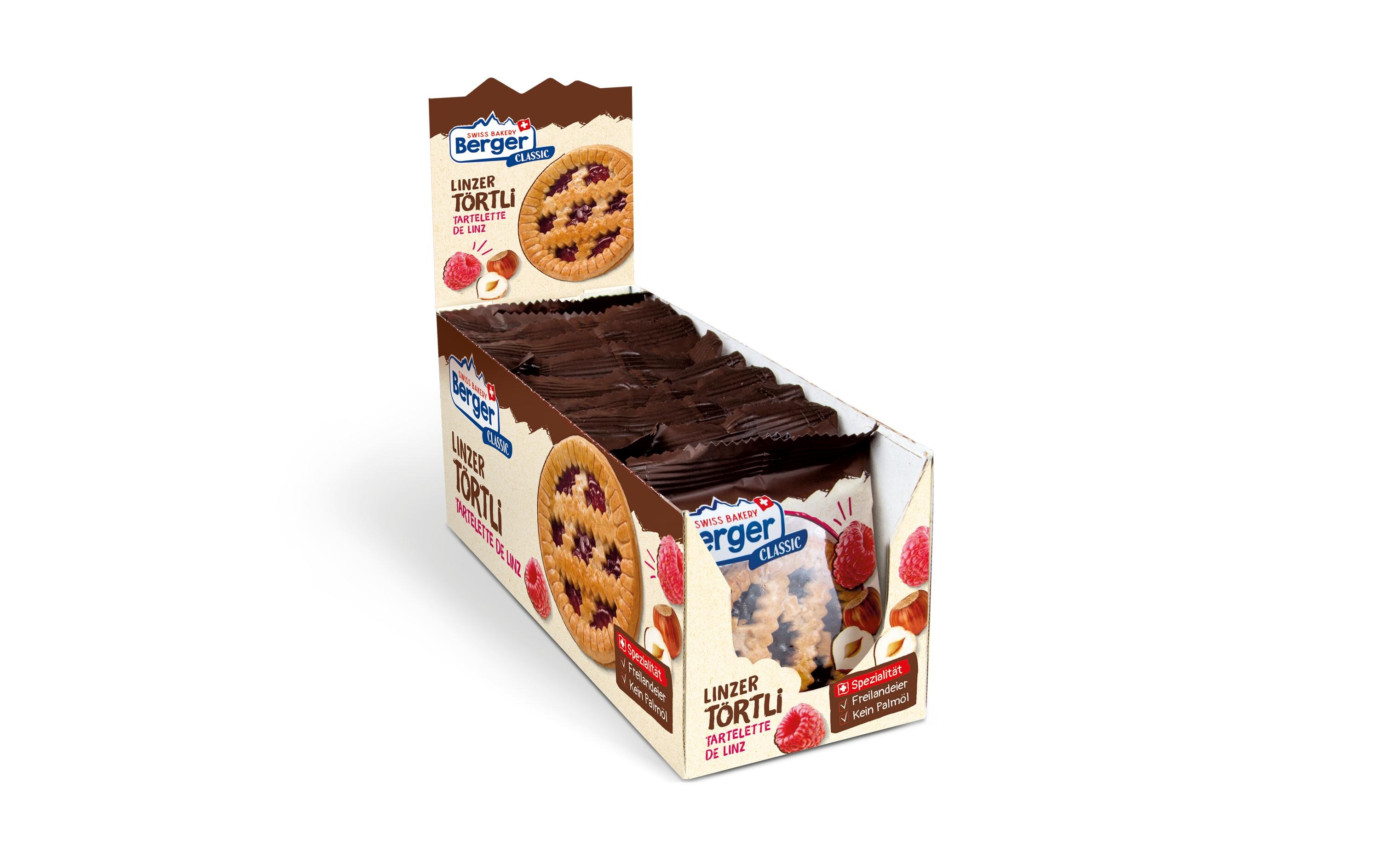 Gebäck Linzertörtli 10 x 74 gGebäckspezialität mit Himbeermarmelade