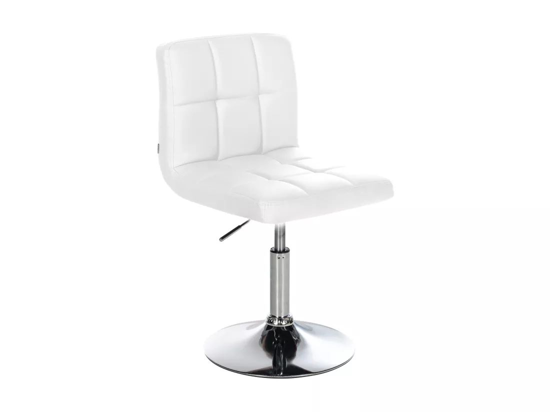 Chaise gondole - Similicuir - Blanc - Palma V2