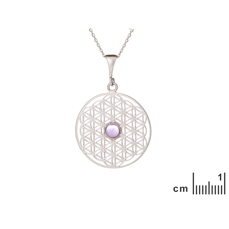 PENDENTIF ARGENT AMETHYSTE