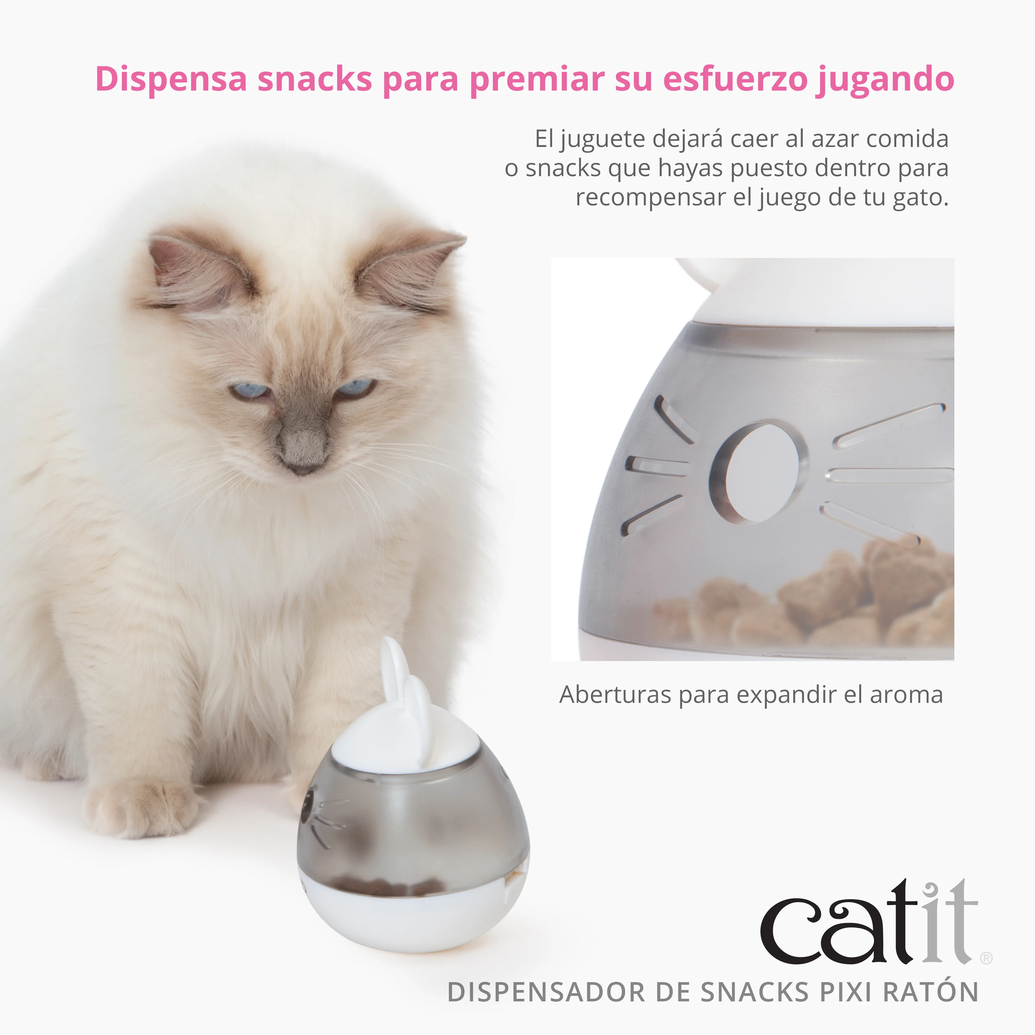 Dispensador de petiscos para gatos Catit PIXI Mouse