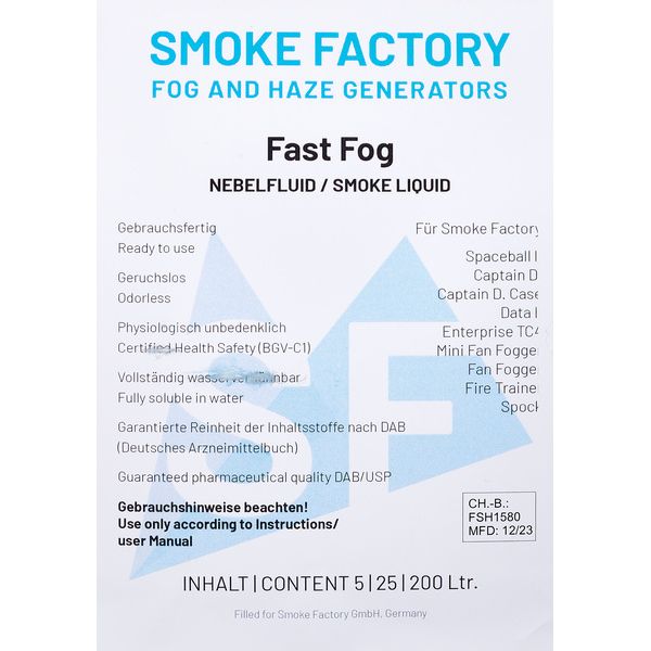Smoke Factory Fast-Fog 5 Liter