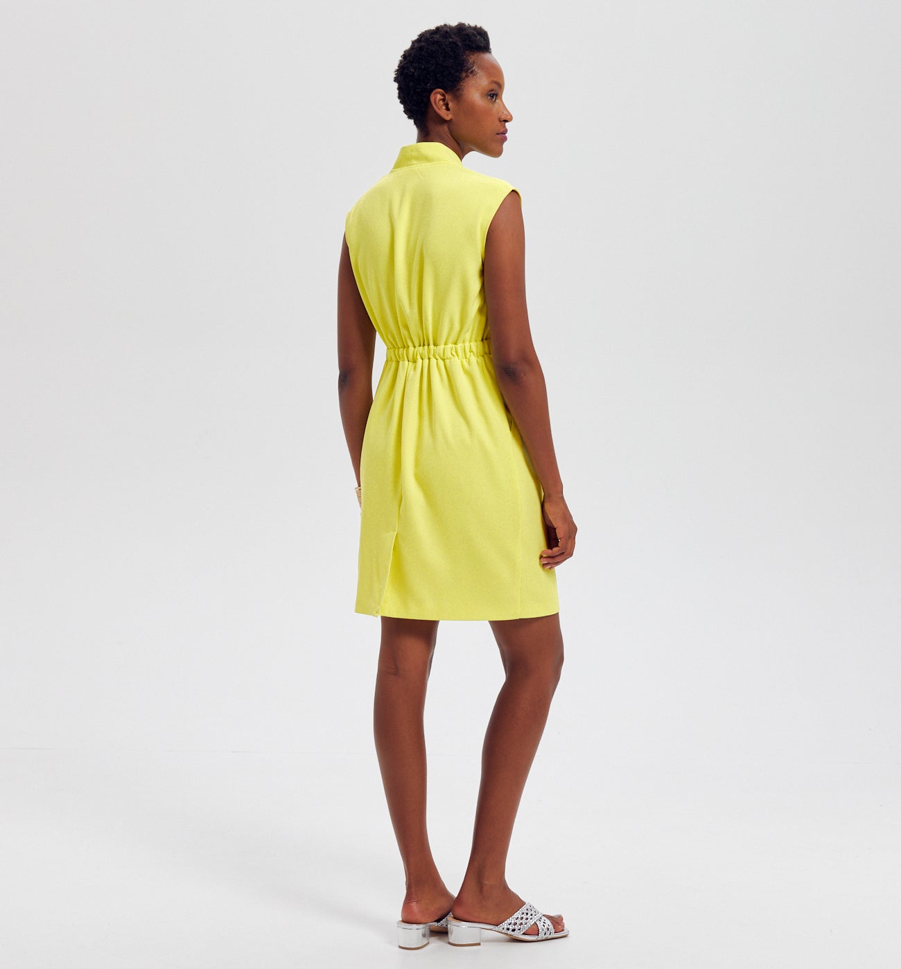 Robe courte sans manches - Vert anis