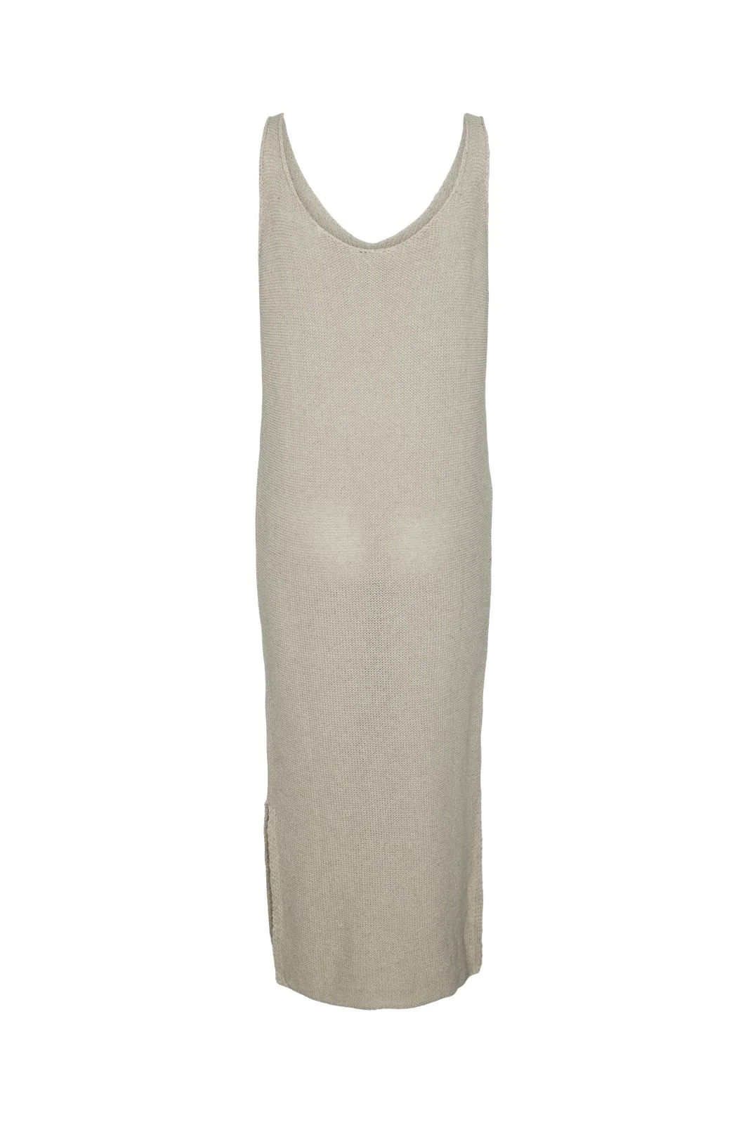 Pieces Pcketka Sl V-Neck Knit Dress 4514846 birch melange
