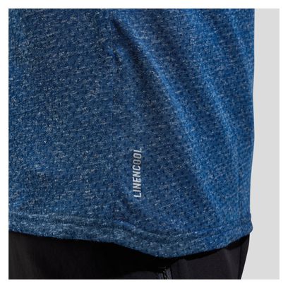 T-Shirt VTT Odlo X-Alp Linencool Noir/Bleu