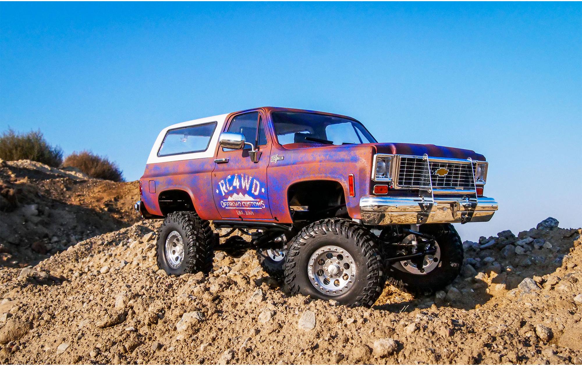 Scale Crawler TF2 Chevy Blazer Rust Bucket, RTR, 1:10<br>Trail Finder 2 Crawler mit Chevrolet K5 Blazer Karosserie in rostigem Design