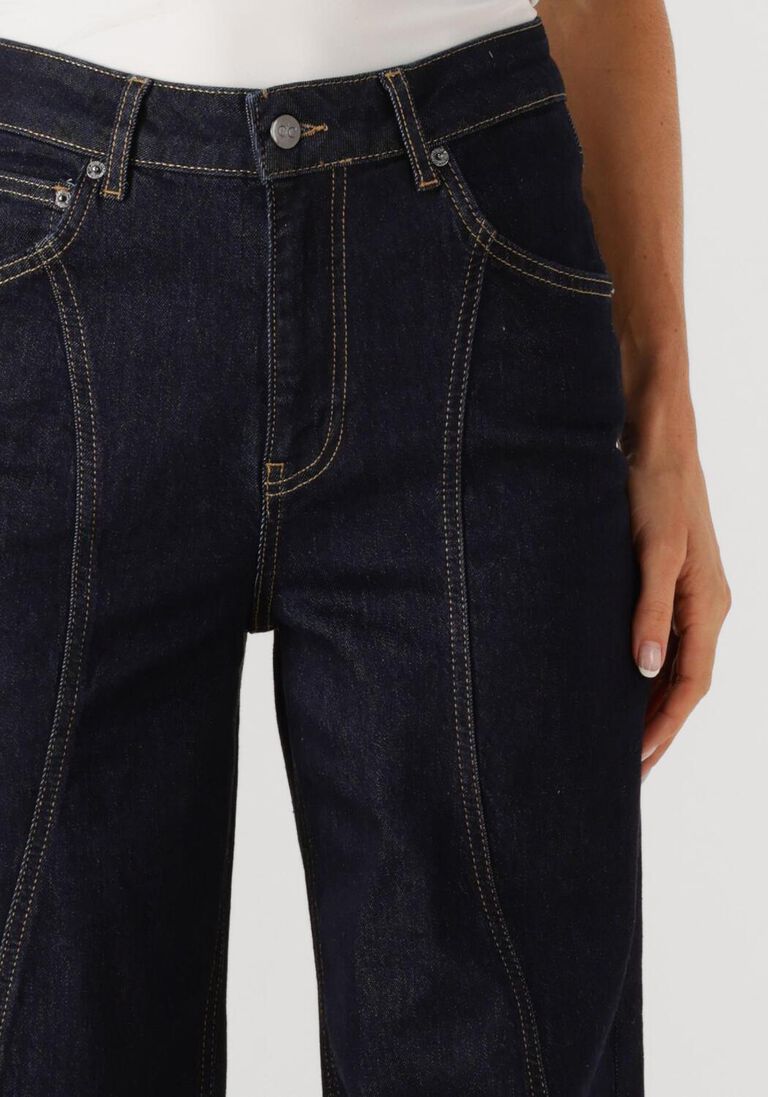 donkerblauwe co'couture wide jeans wilson wave long jeans
