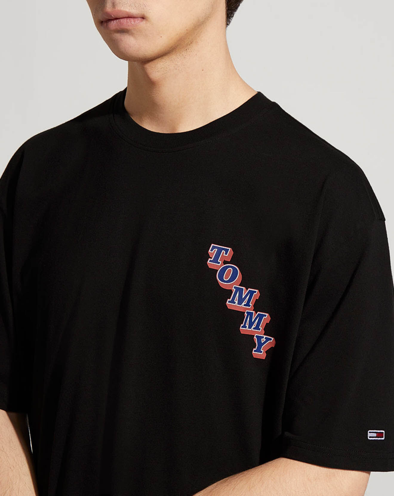 Tommy Jeans T-Shirt Skate College Pop noir