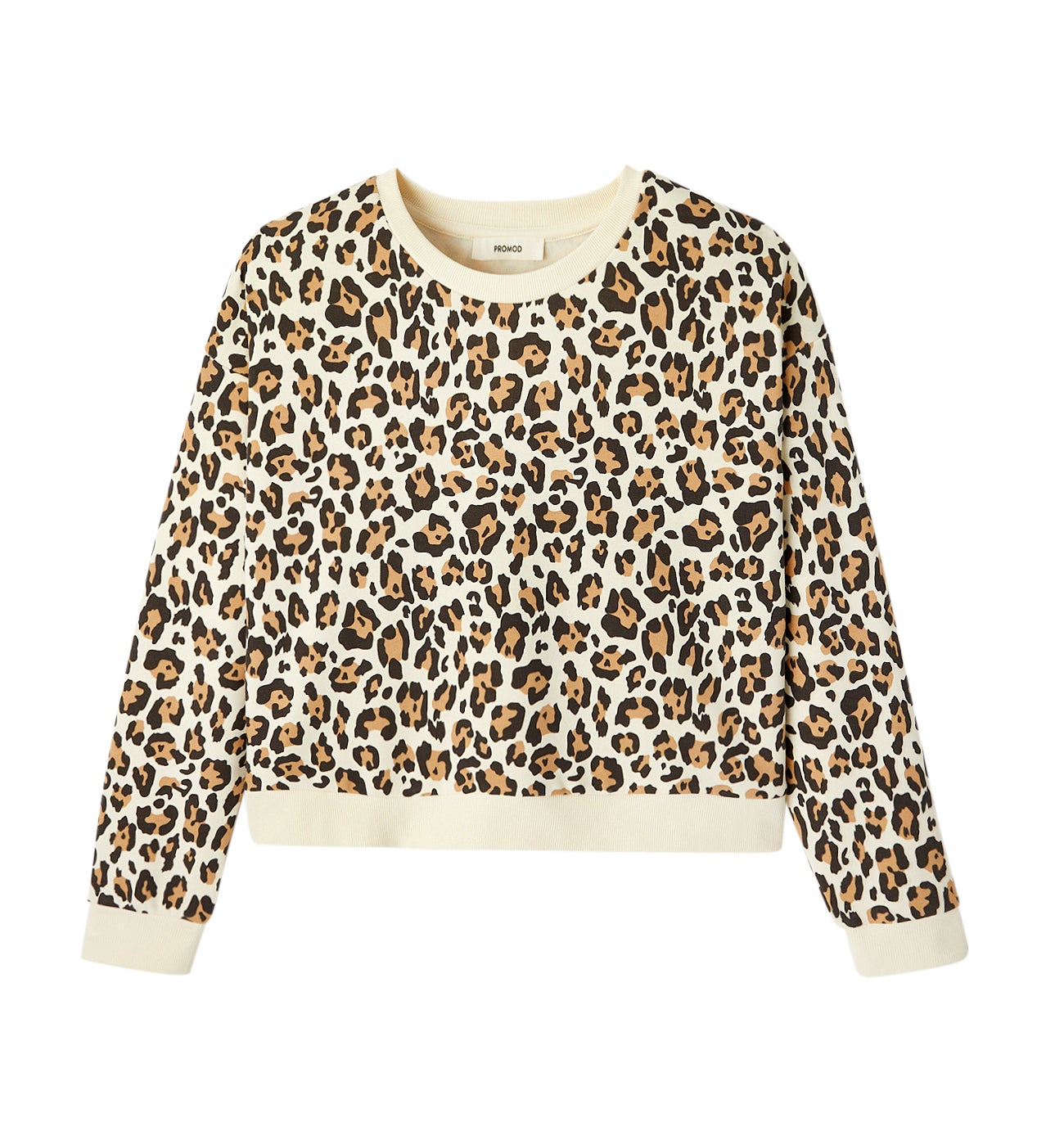 Sweat-shirt léopard Femme - Imprimé écru