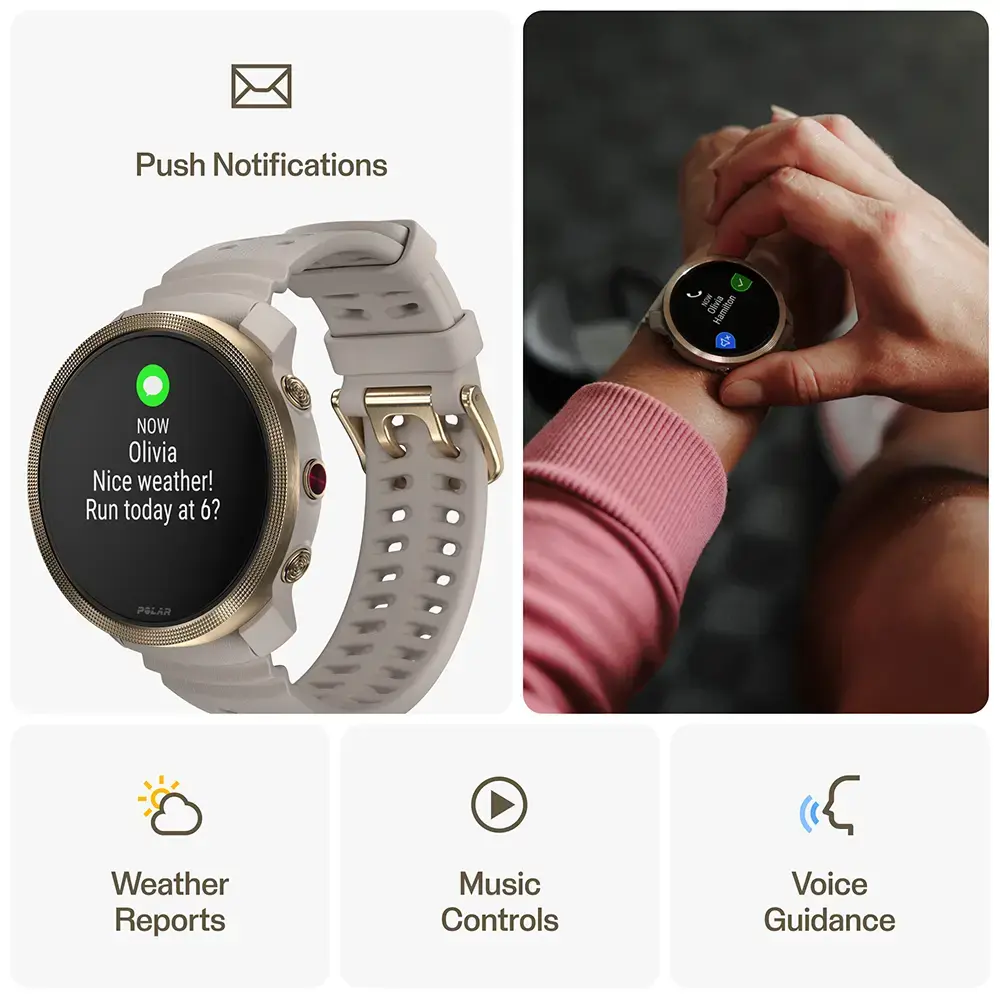 Polar Vantage M3 Sporthorloge Grijs/Goud S-L
