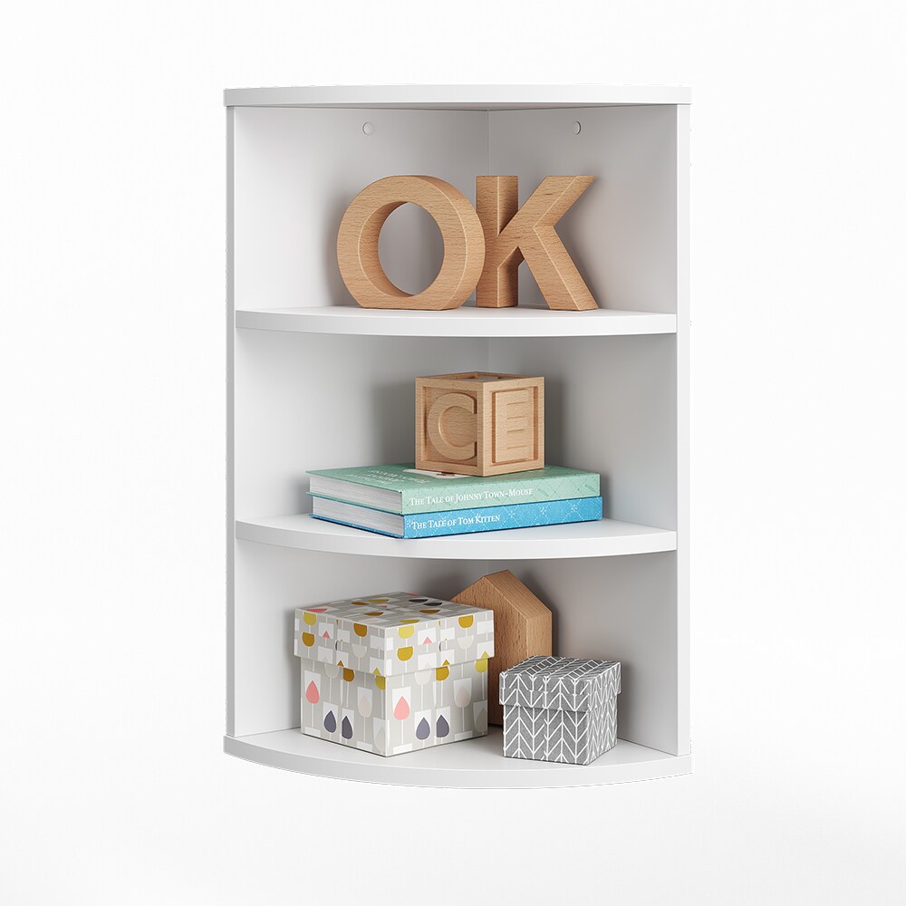 Vicco Eckregal Kinderregal Hängeregal Ecki Weiß 60 x 30 cm Wandregal Ablage