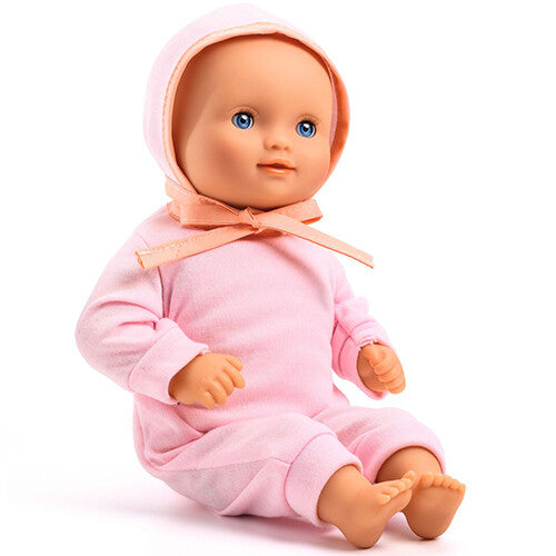 Djeco babypop pomea - lilas rose - 32 cm