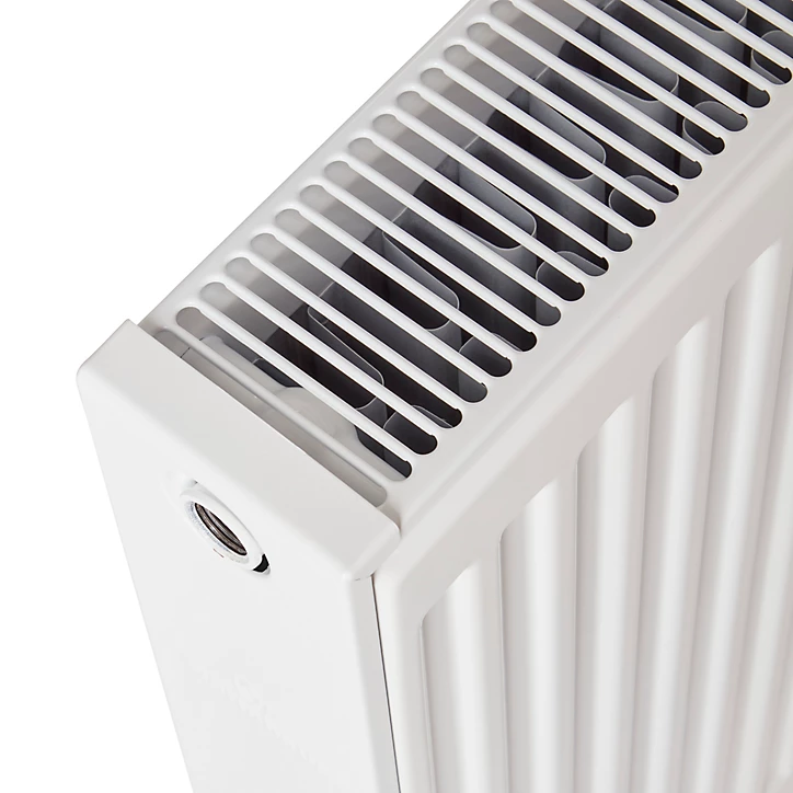 Radiateur eau chaude acier GoodHome blanc 982 W L.60 cm x H.60 cm