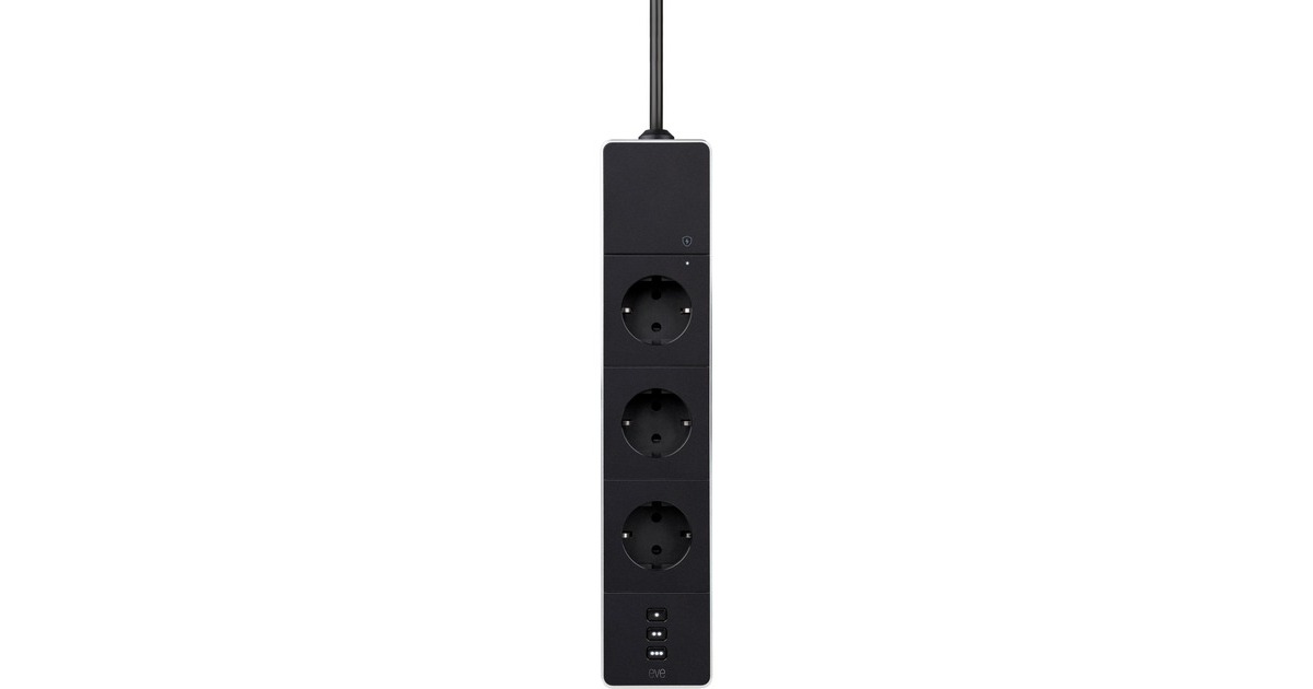 eveEnergy Strip stekkerdoos  (Zwart, WLAN (2,4 GHz))