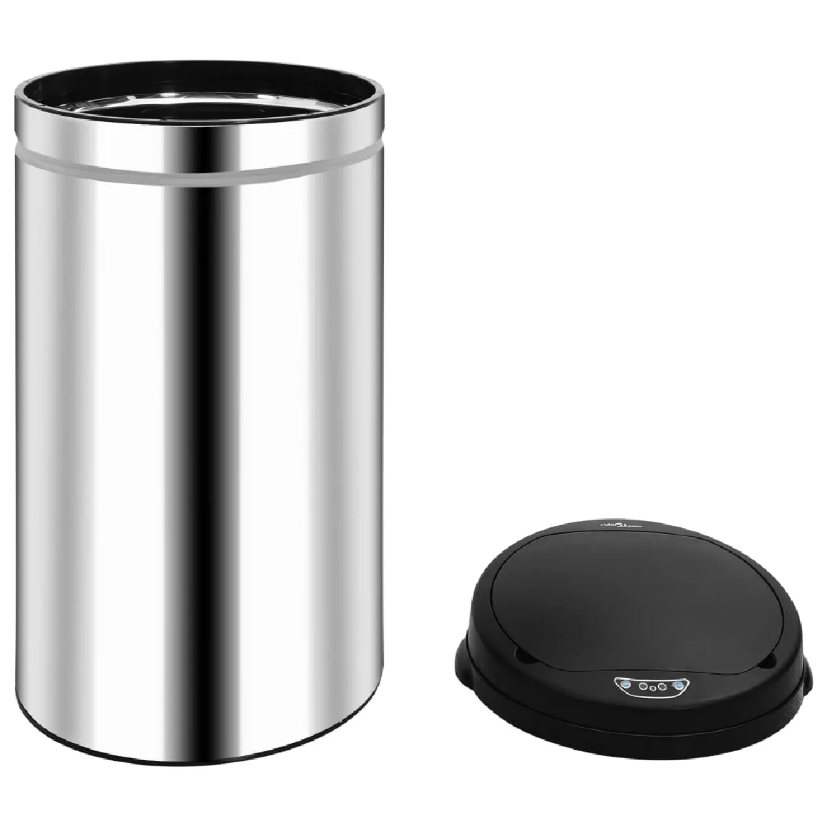 vidaXL Poubelle à capteur automatique 50 L