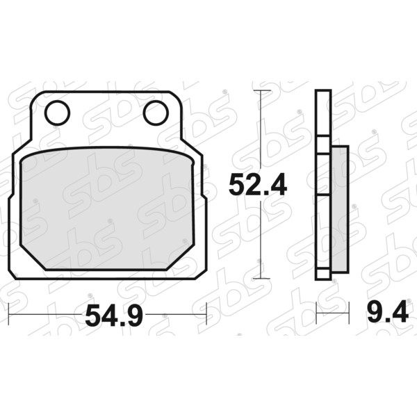 SBS - Plaquettes de frein 598 HF