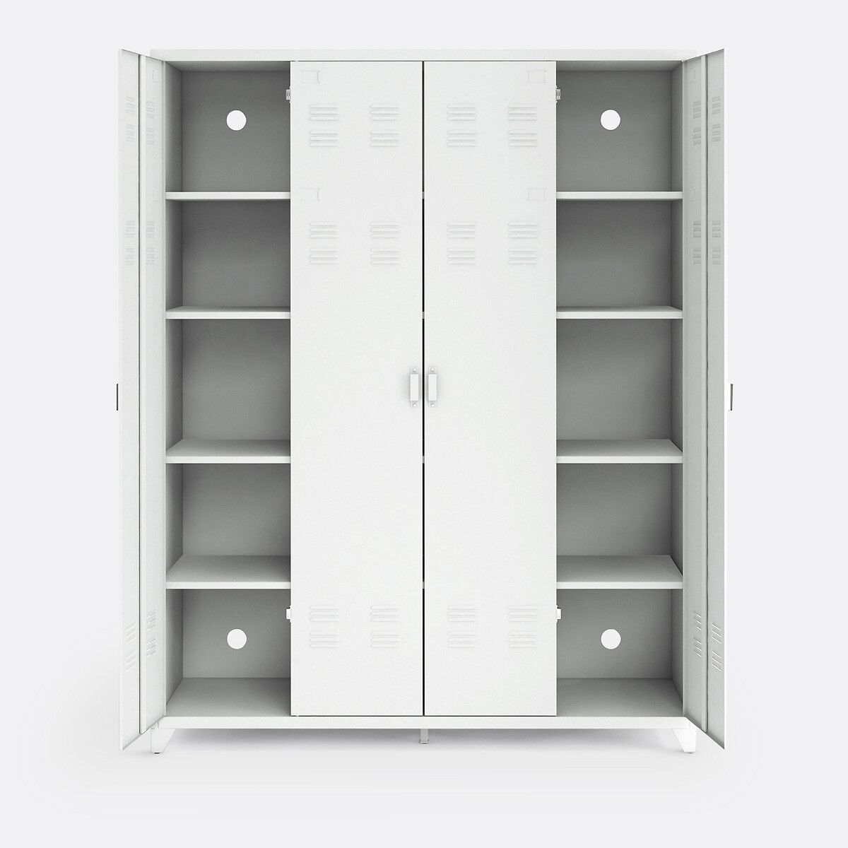 LA REDOUTE INTERIEURS<br>Armário metálico, 4 portas, Hiba