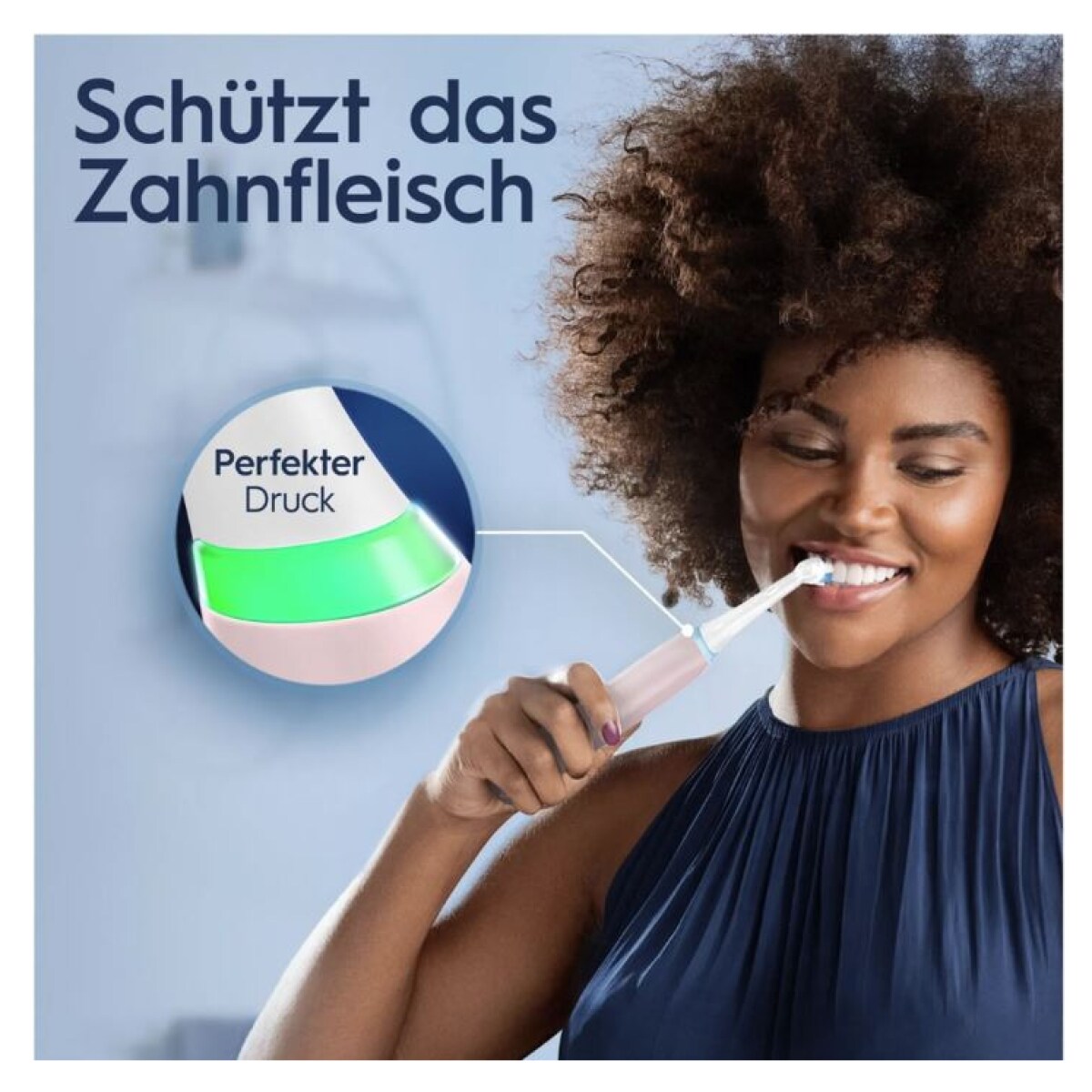 Oral-B iO Series 3 Elektrische Zahnbürste/Electric Toothbrush, 3 Putzmodi für Zahnpflege, Magnet-Technologie, TESTSIEGER Stiftung Warentest (12/2024), Blush Pink