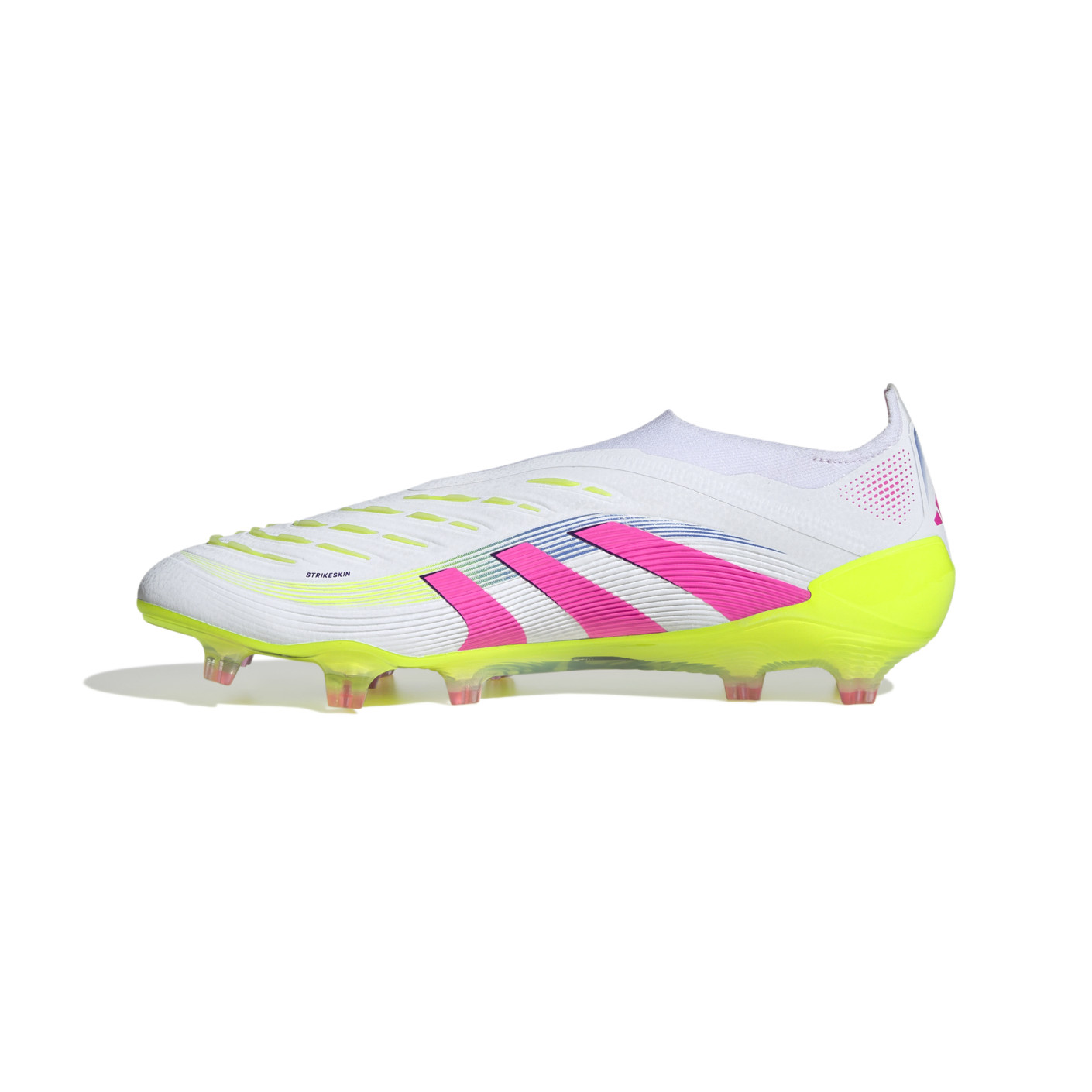 Adidas Predator Elite Veterloze Gras Voetbalschoenen (FG) Wit Roze Neongeel
