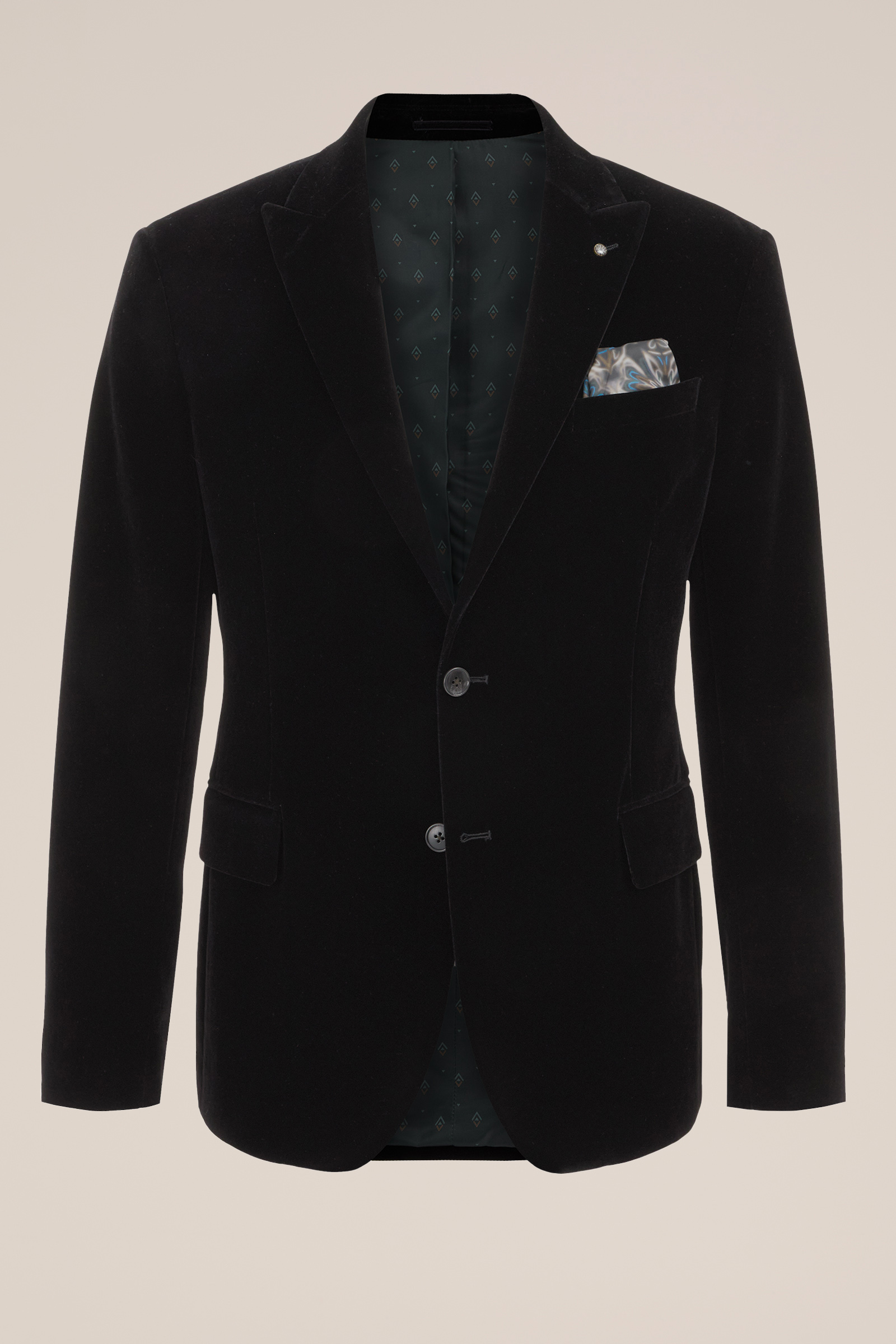 slim fit blazer van velvet WE Fashion Zwart