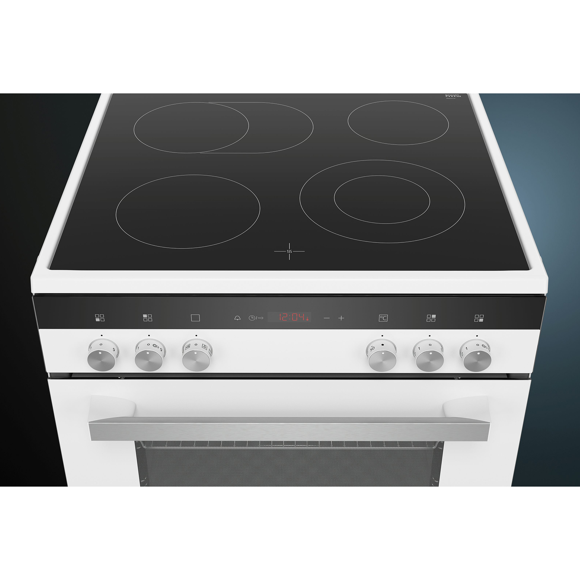 SIEMENS Elektro-Standherd HK9R3A220 - weiß - Glaskeramik - A