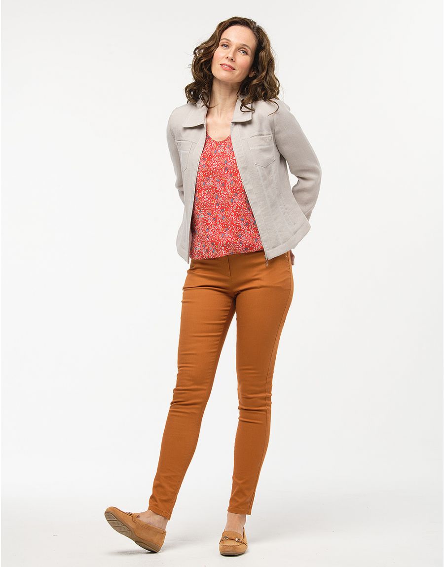 Veste chic courte beige
