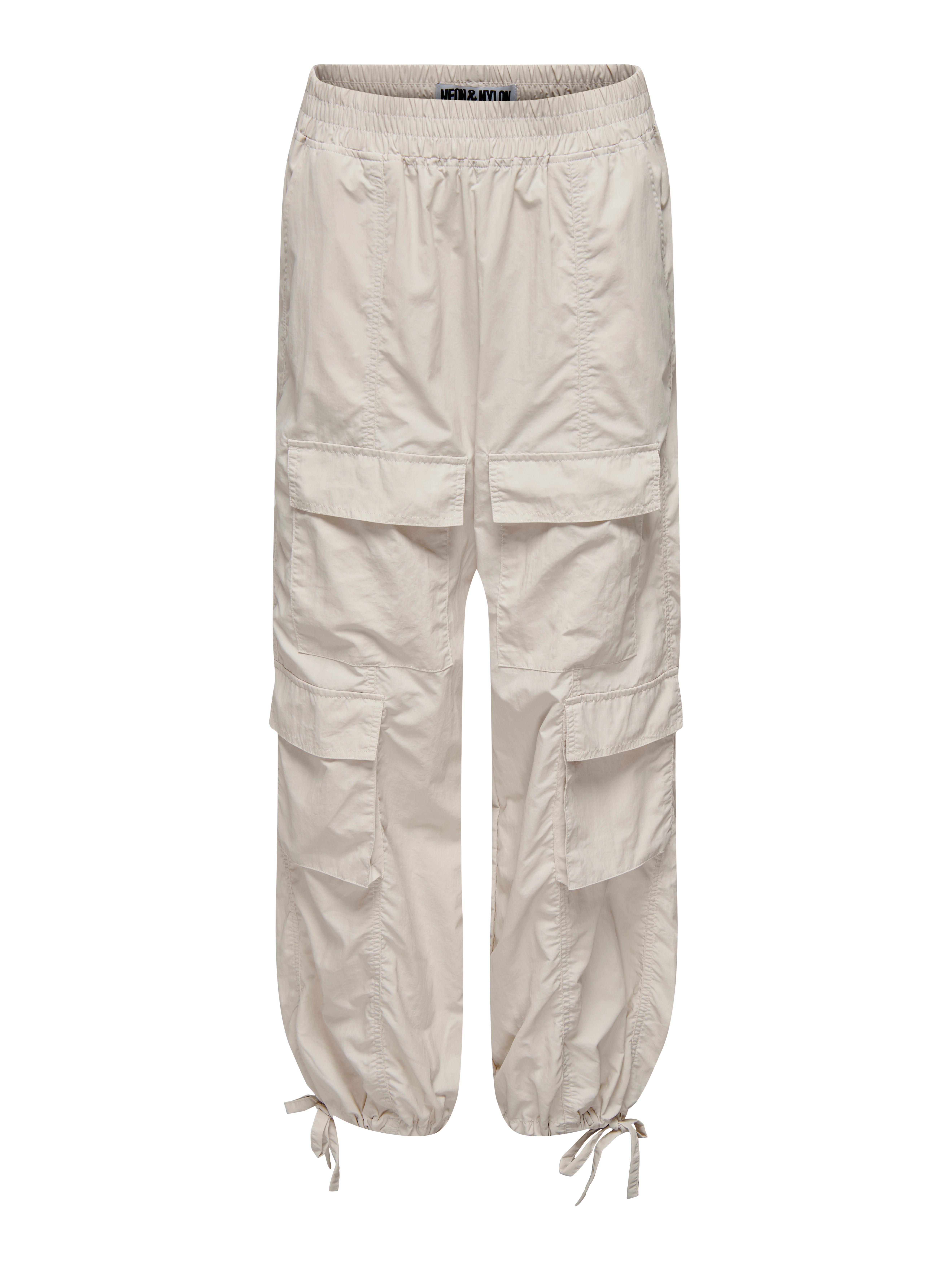 NEOENIELCA Mittlere Taille Gerade geschnitten Cargo-Hose Pumice Stone