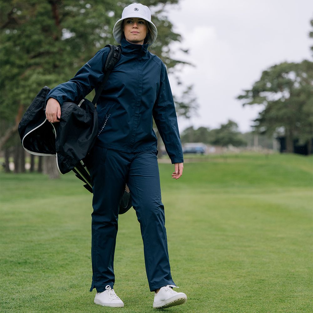 Links Stretch Regnjakke Dame Navy