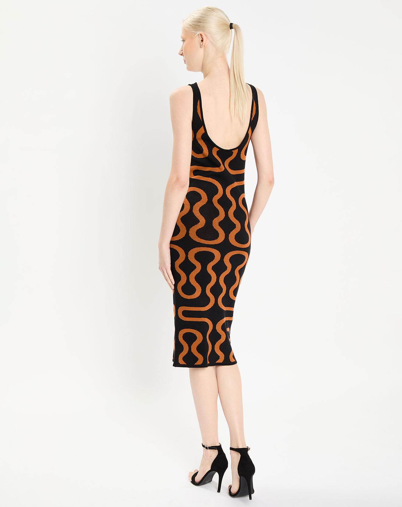 Zapa Robe Ridley imprimée noir/marron