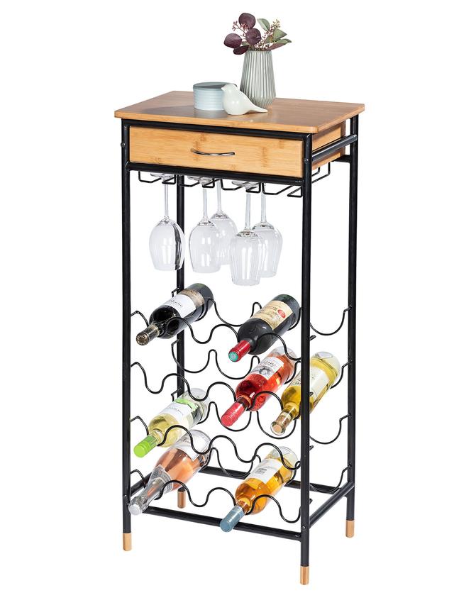 Weinregal Loft für 16 Flaschen, Bambus