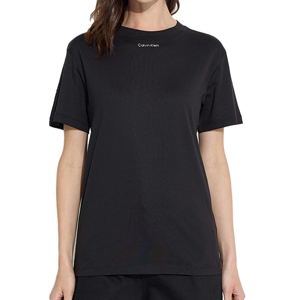 Calvin Klein Jeans T-shirt Noir Femme Calvin Klein Jeans Metallic Micro Logo