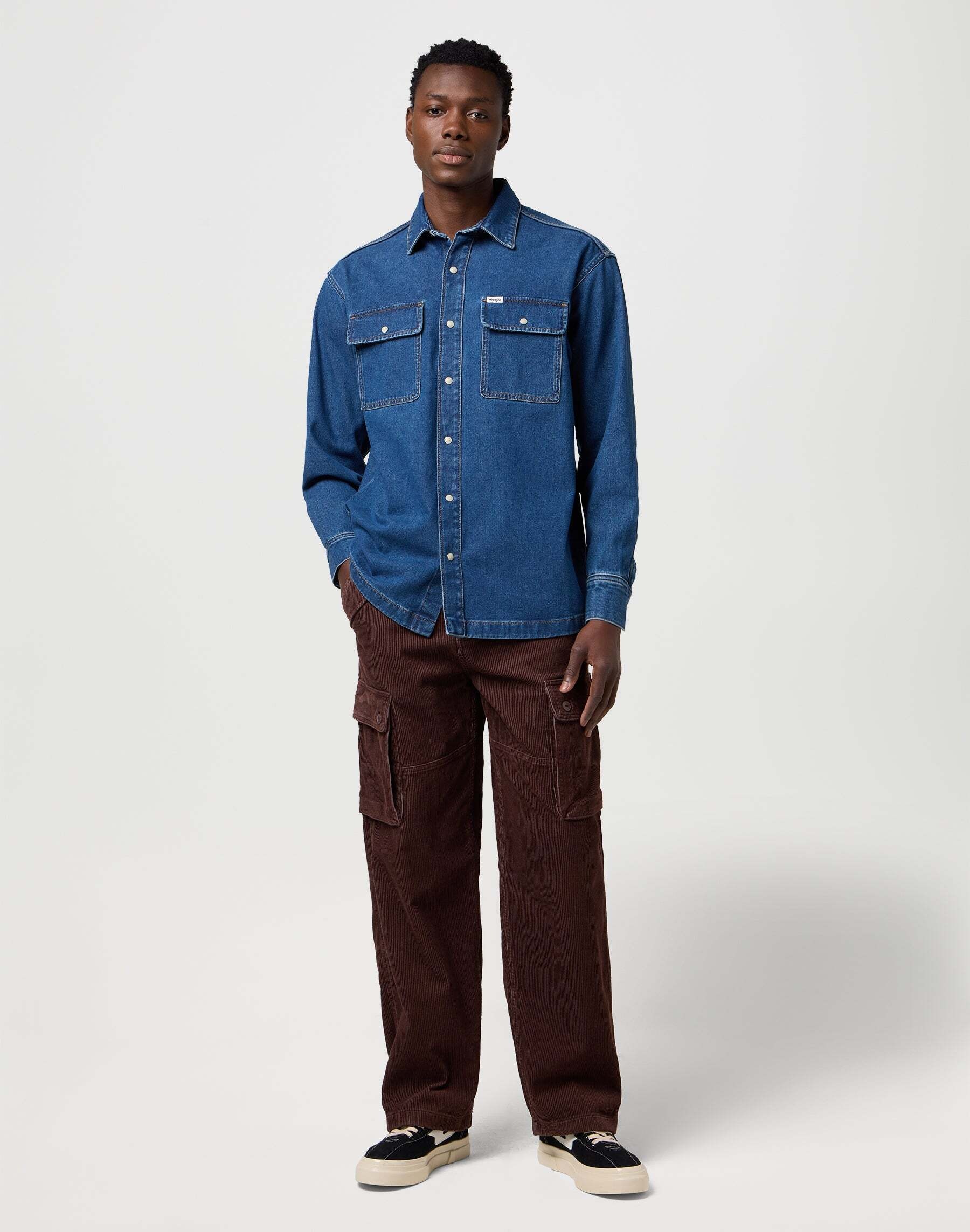 Wrangler Jeanshemd »WRANGLER Jeanshemd Overshirt«