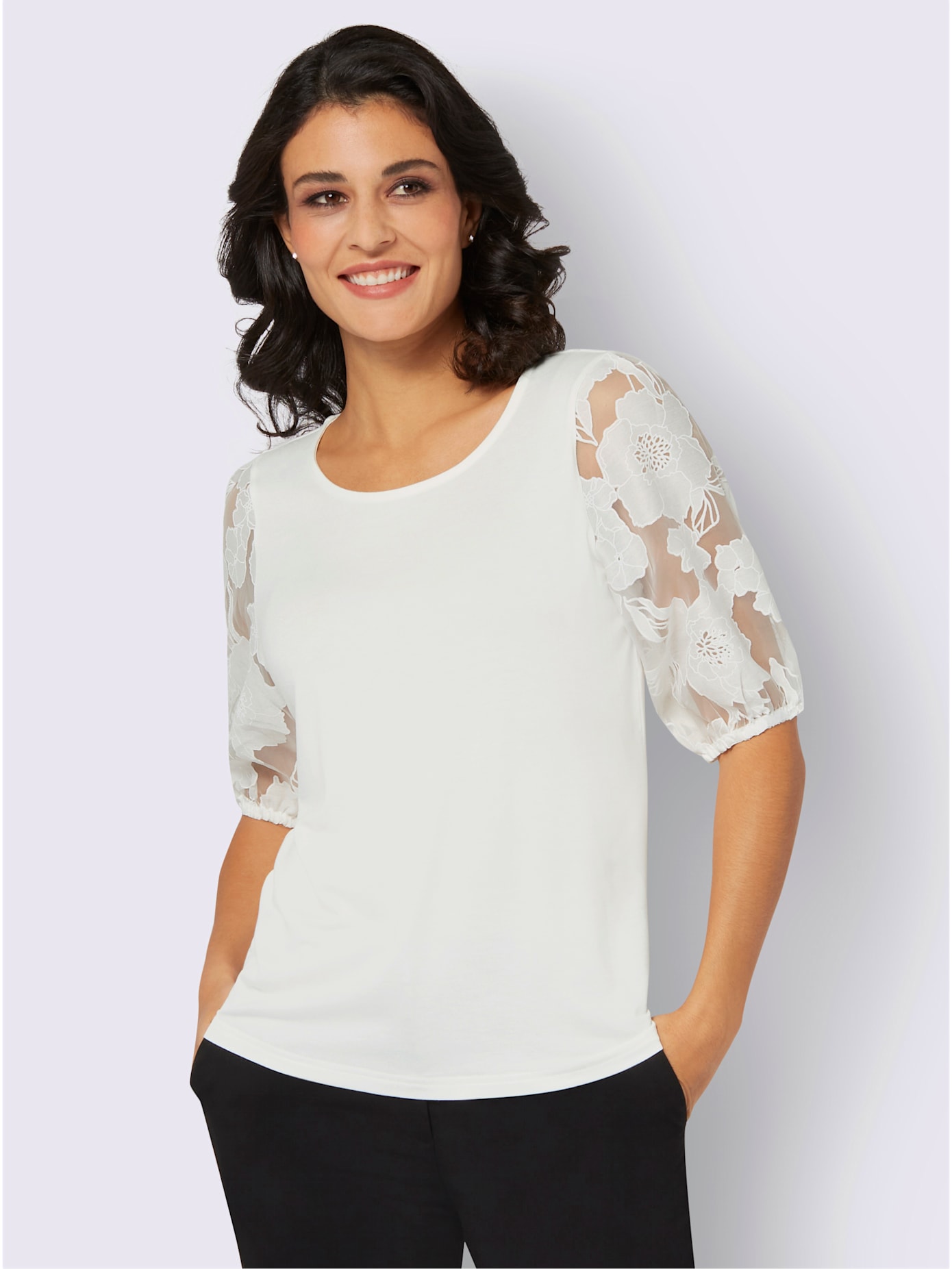T-shirt manches courtes avec superbe motif dévoré