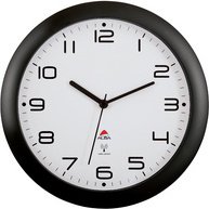 Horloge murale radiopilotée 'HORNEWRC N', noir
