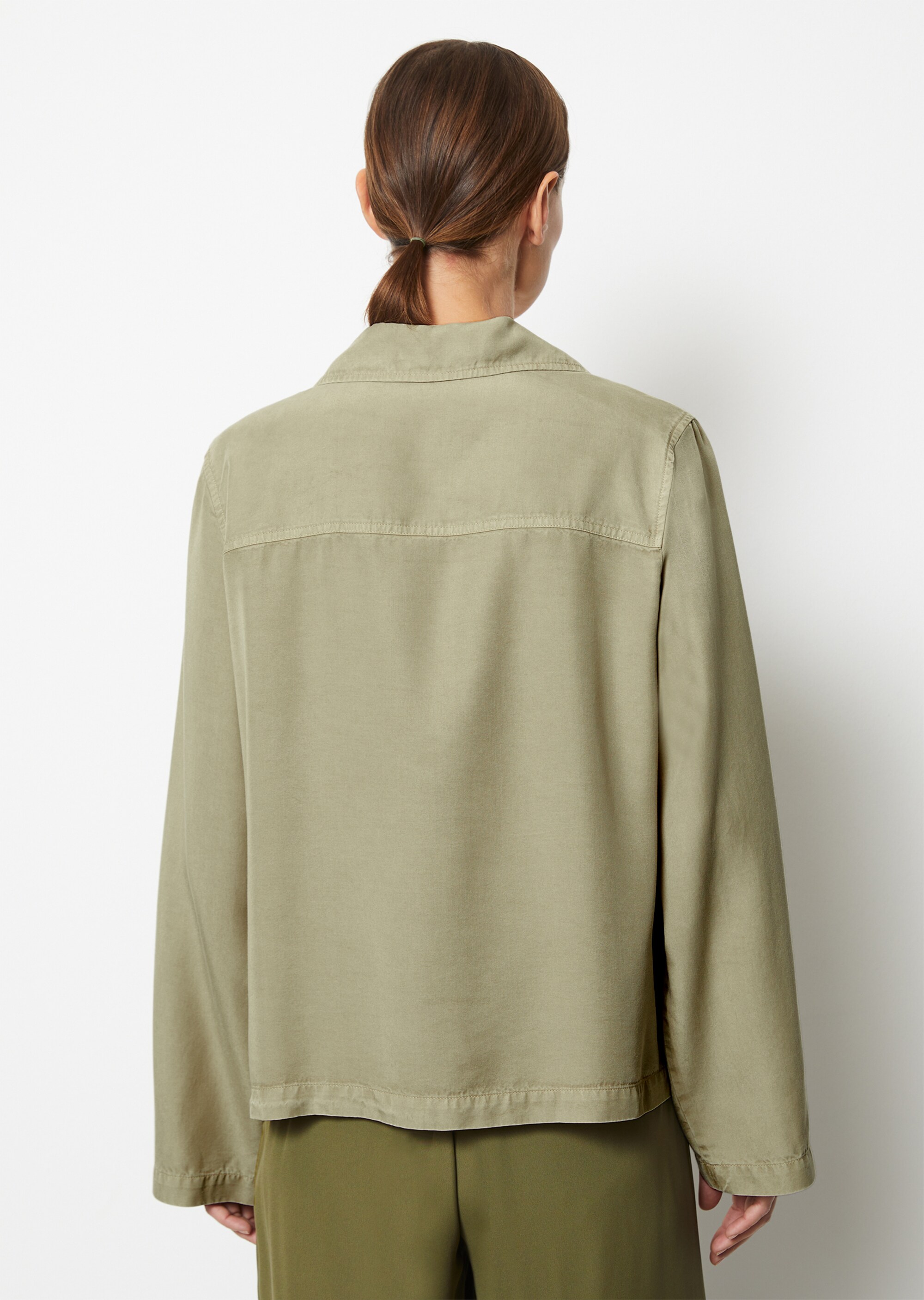 Bluse im Pyjama-Stil regularaus TENCEL™ Lyocell
