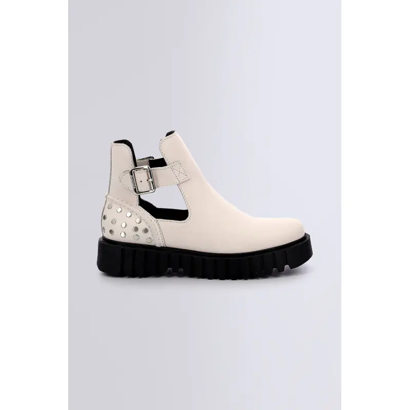 KICK FANTASY BLANC BOOTS Cuir Femme
