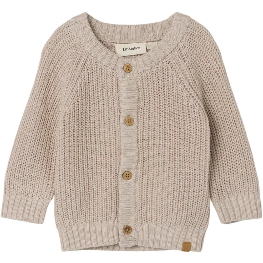 Køb Lil'Atelier Gray Morn Emlen Strik Cardigan Noos