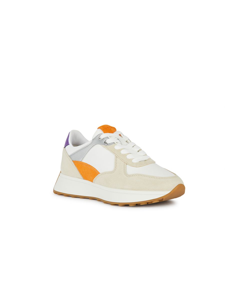 Baskets cuir blanc