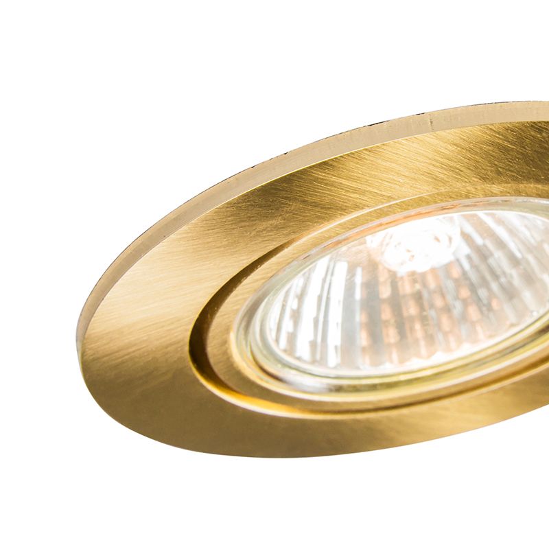 Moderne inbouwspot goud kantelbaar - Cisco
