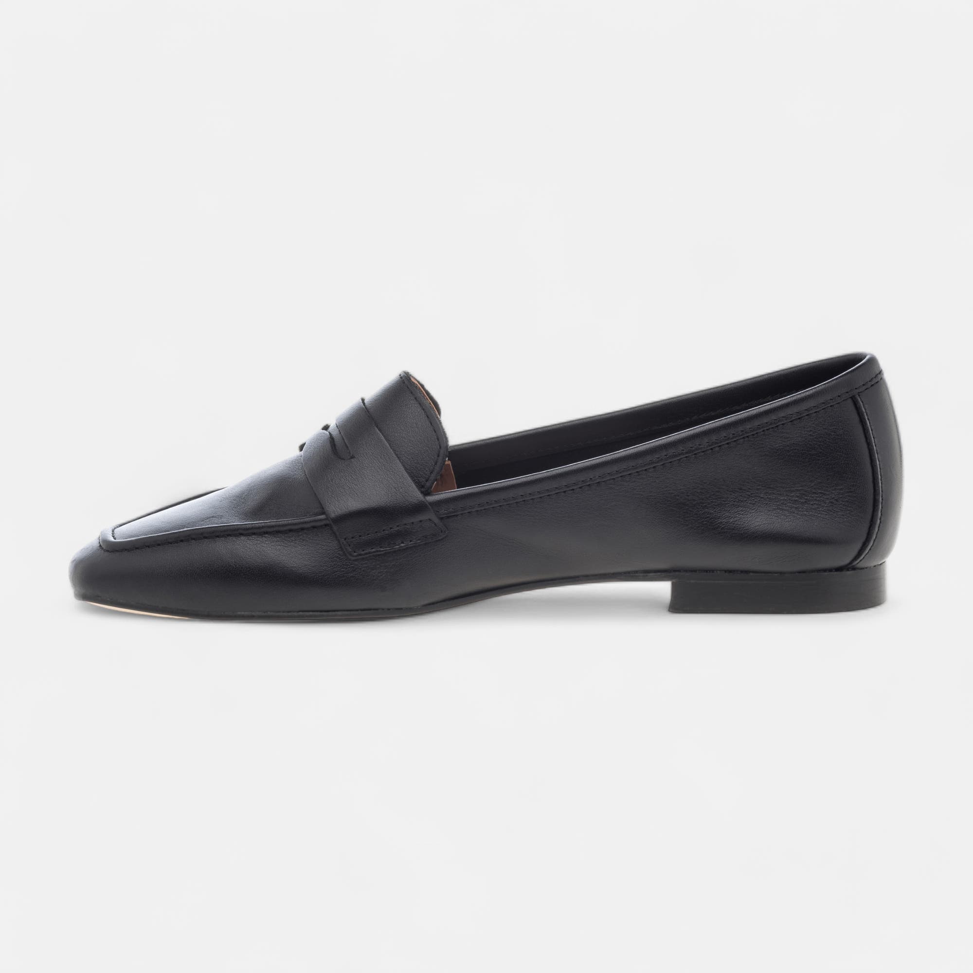 Mocassins Femme en cuir noir