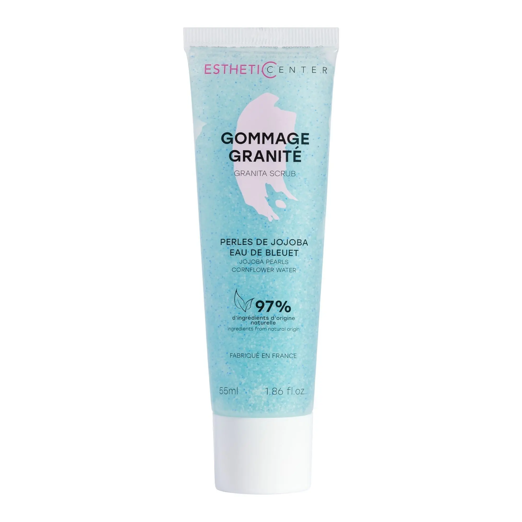 Esthetic Center - Gommage Granité Perles de Jojoba & Eau de Bleuet 55ml - Gommage et peeling