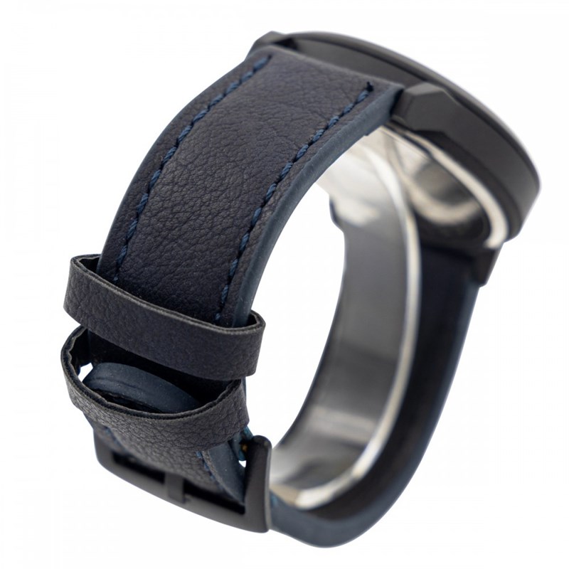Montre Homme CHTIME bracelet Cuir Bleu